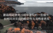 蘑菇网站使用过程中发现的一些细节：长时间浏览后的稳定性与流畅度表现