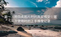 第一次用白虎图片时的真实感受：第一次使用时的上手难度记录