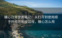 糖心日常使用笔记：从打开到使用顺手所经历的全过程，糖心怎么用