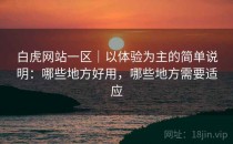 白虎网站一区｜以体验为主的简单说明：哪些地方好用，哪些地方需要适应