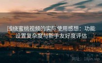 围绕蜜桃视频的实际使用感想：功能设置复杂度与新手友好度评估