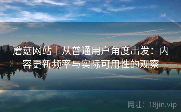 蘑菇网站｜从普通用户角度出发：内容更新频率与实际可用性的观察  第1张
