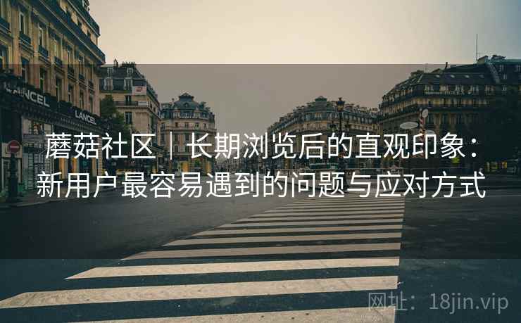 蘑菇社区|长期浏览后的直观印象:新用户最容易遇到的问题与应对方式 第2张 蘑菇社区|长期浏览后的直观印象:新用户最容易遇到的问题与应对方式 第2张