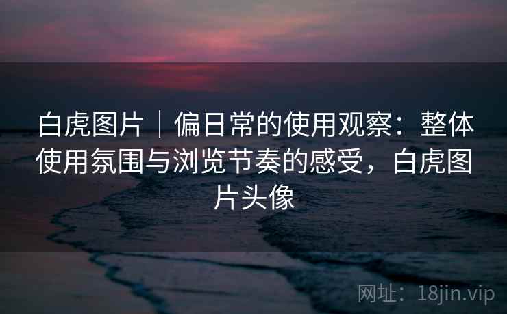 白虎图片｜偏日常的使用观察：整体使用氛围与浏览节奏的感受，白虎图片头像  第1张