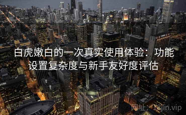白虎嫩白的一次真实使用体验:功能设置复杂度与新手友好度评估 第2张 白虎嫩白的一次真实使用体验:功能设置复杂度与新手友好度评估 第2张