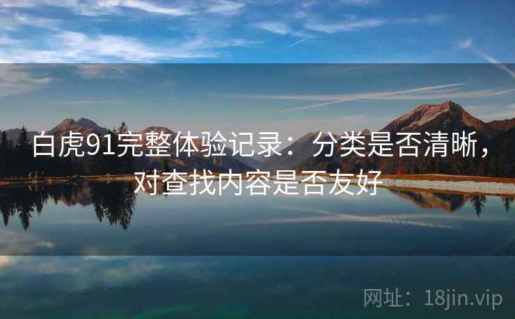 白虎91完整体验记录：分类是否清晰，对查找内容是否友好  第1张