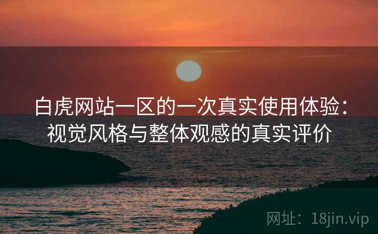 白虎网站一区的一次真实使用体验：视觉风格与整体观感的真实评价  第1张