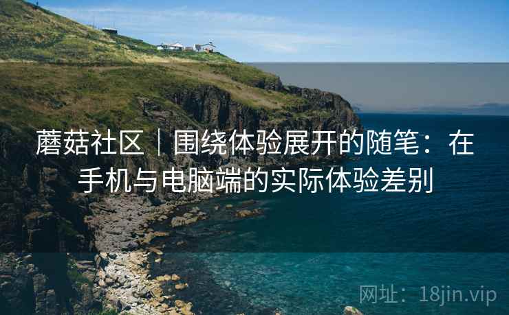 蘑菇社区｜围绕体验展开的随笔：在手机与电脑端的实际体验差别  第1张