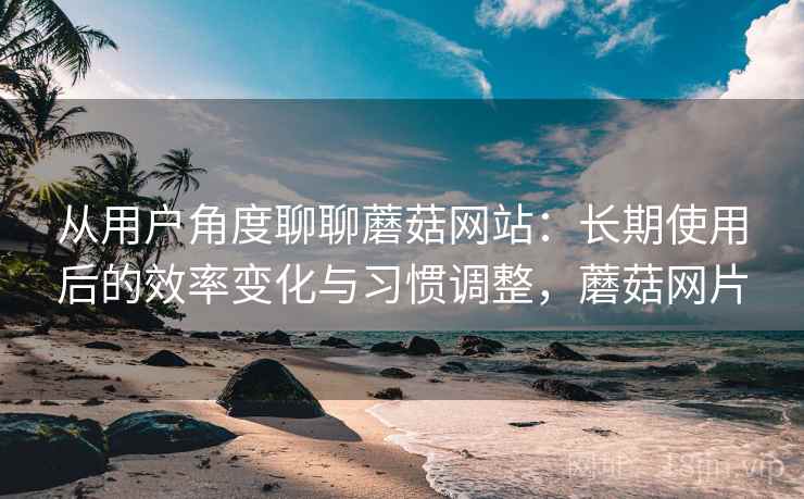 从用户角度聊聊蘑菇网站:长期使用后的效率变化与习惯调整,蘑菇网片 第1张 从用户角度聊聊蘑菇网站:长期使用后的效率变化与习惯调整,蘑菇网片 第1张